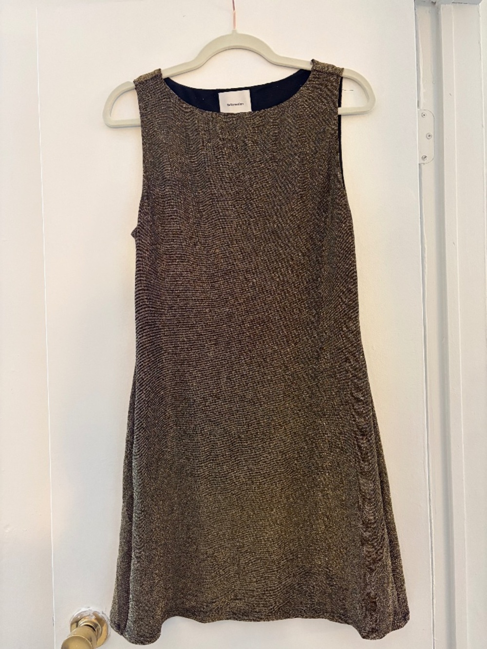 Reformation Metallic Mini Dress - Size L
